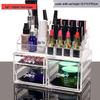 Acrylic Skincare & Lipstick Organizer: Large Desktop Transparent Drawer Makeup Box