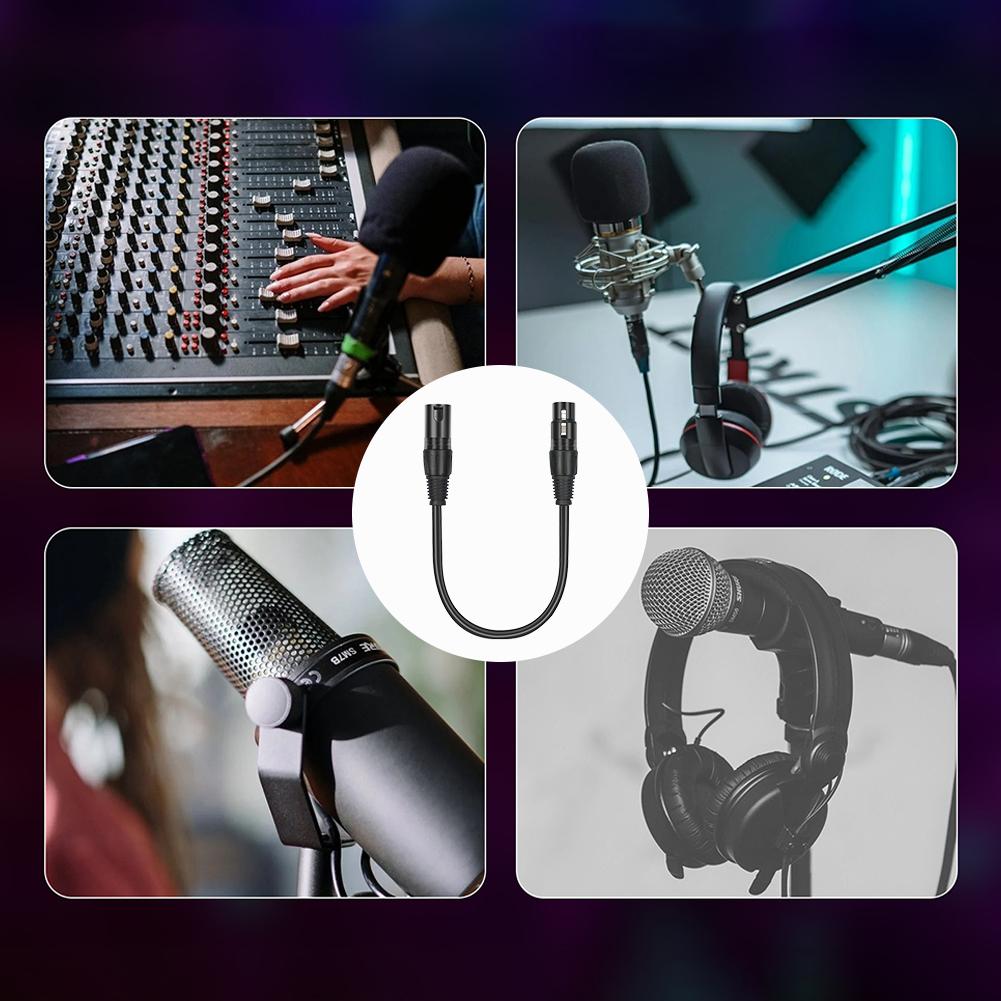 XLR Male 3 Pin To XLR Female 5 Pin Audio Cable DMX Adapter Cable DMX Stage Light Cable for Microphone DMX Stage Light Turnaround