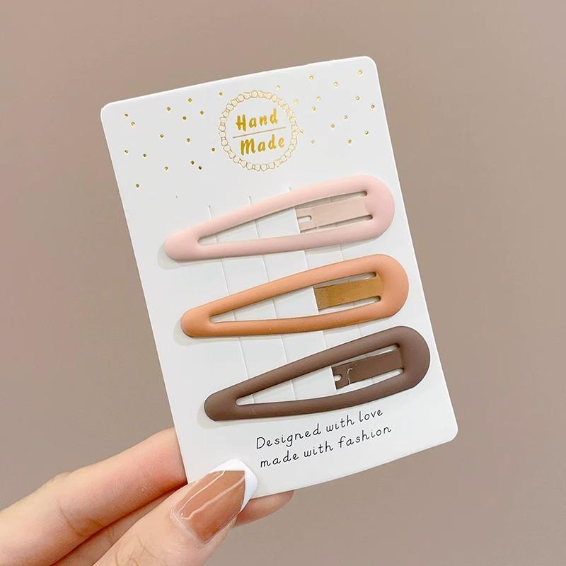 Milk Curry Color Bangs Clip Star Hairpin Press Style Women's New Hair Accessories Headdress Broken Hair Clip Side Clip