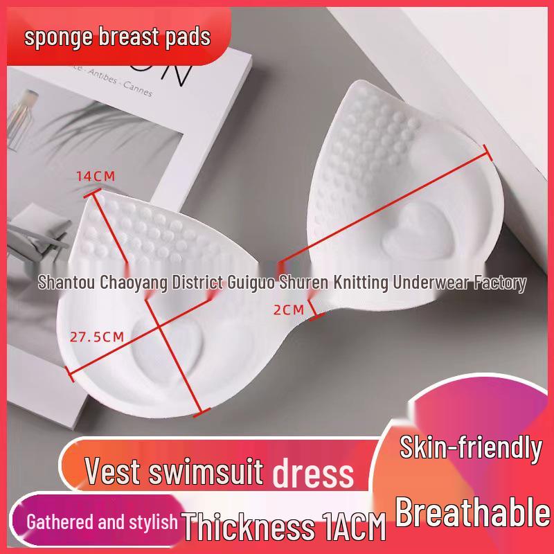 Plus Size Thickened Palm-Shaped Push-Up Heart Bandeau Bra with Padded Sponge Inserts