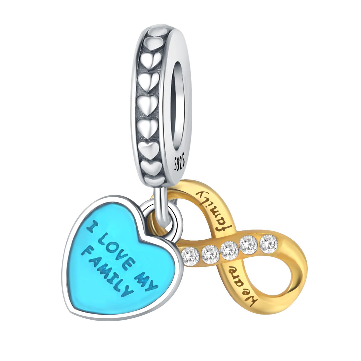 

Bead Components Copper Metal Charm Bead Components Authentic Original Infinity Heart Pendant Bead Component Bead Components Compatible With Bracelet