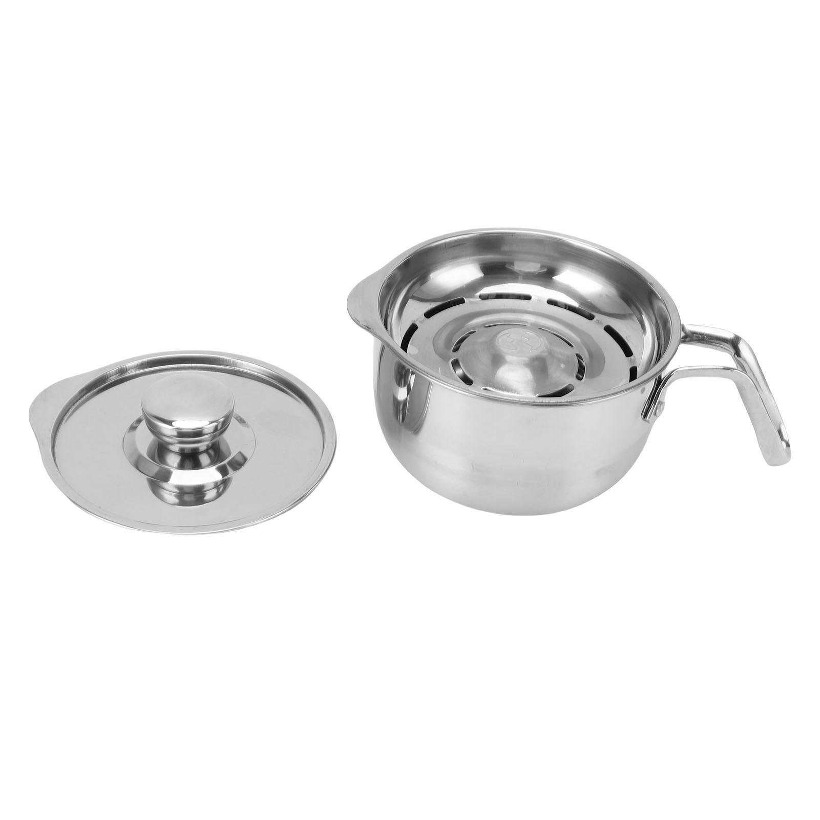 

Egg Separator Bucket 304 Stainless Steel Egg White Separator Bucket with Lid for Kitchen Style 2 L(for 6.5-9kg)