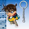12cm Detective Conan Acrylic Transparent Pendant Car Key Pendant Student Backpack Decoration Fun Cute Cartoon Children's Gift