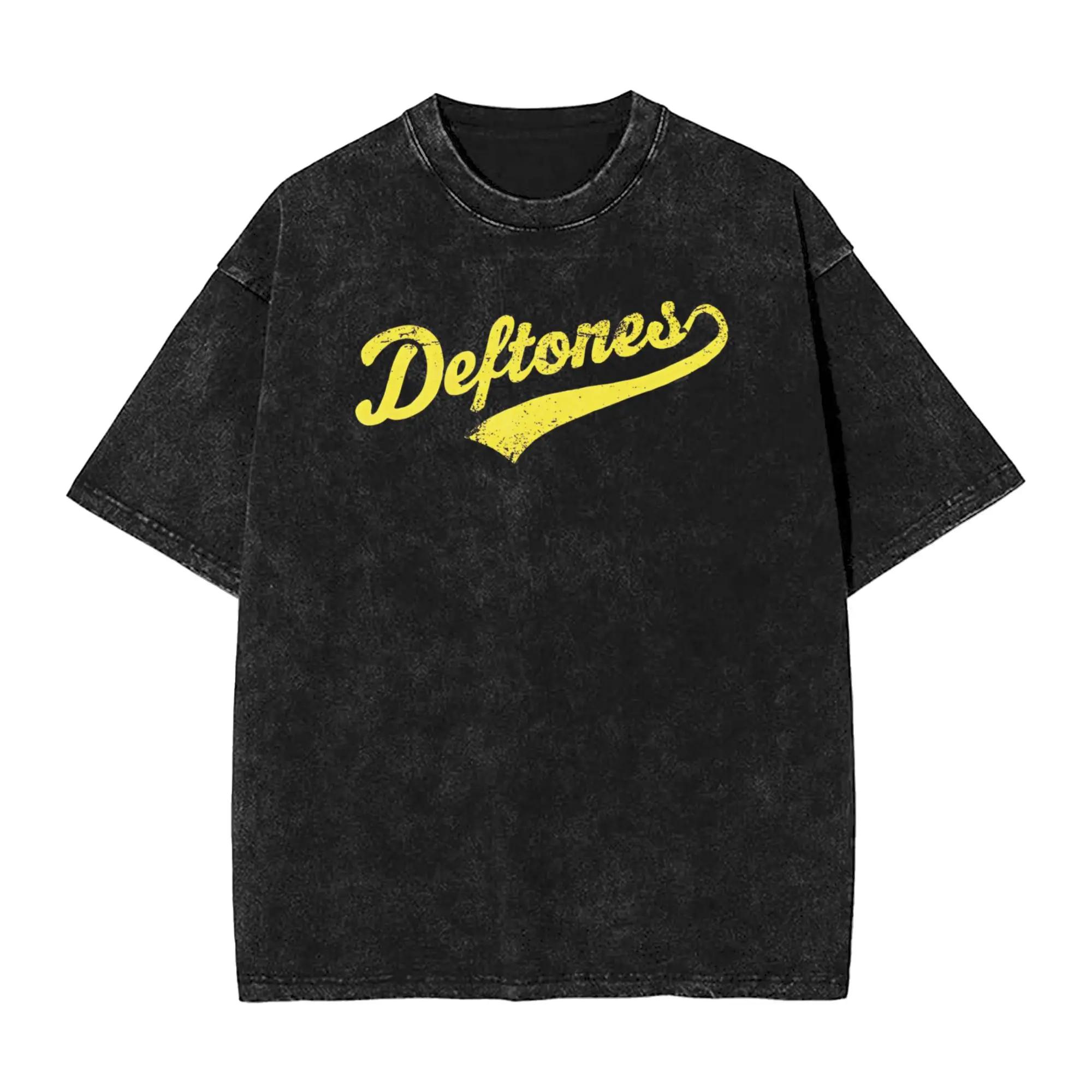 

Новинка Чоловічий одяг Ohms Білий Поні Deftones Рок-гурт Праний Короткий рукав Круглий виріз Y2k Футболка Чоловічий одяг Camisetas L