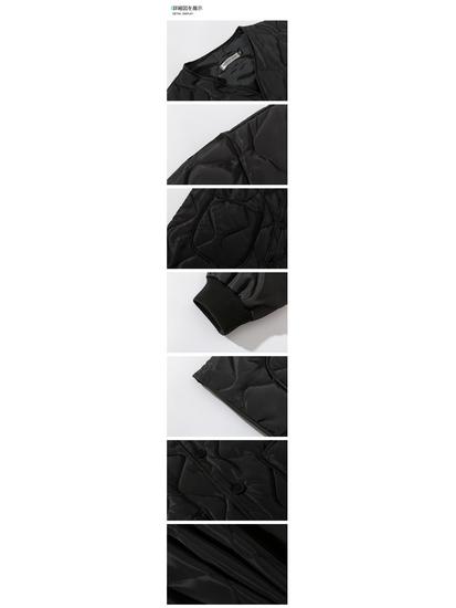 Korean Retro Quilted Unisex Cotton Sports Jacket