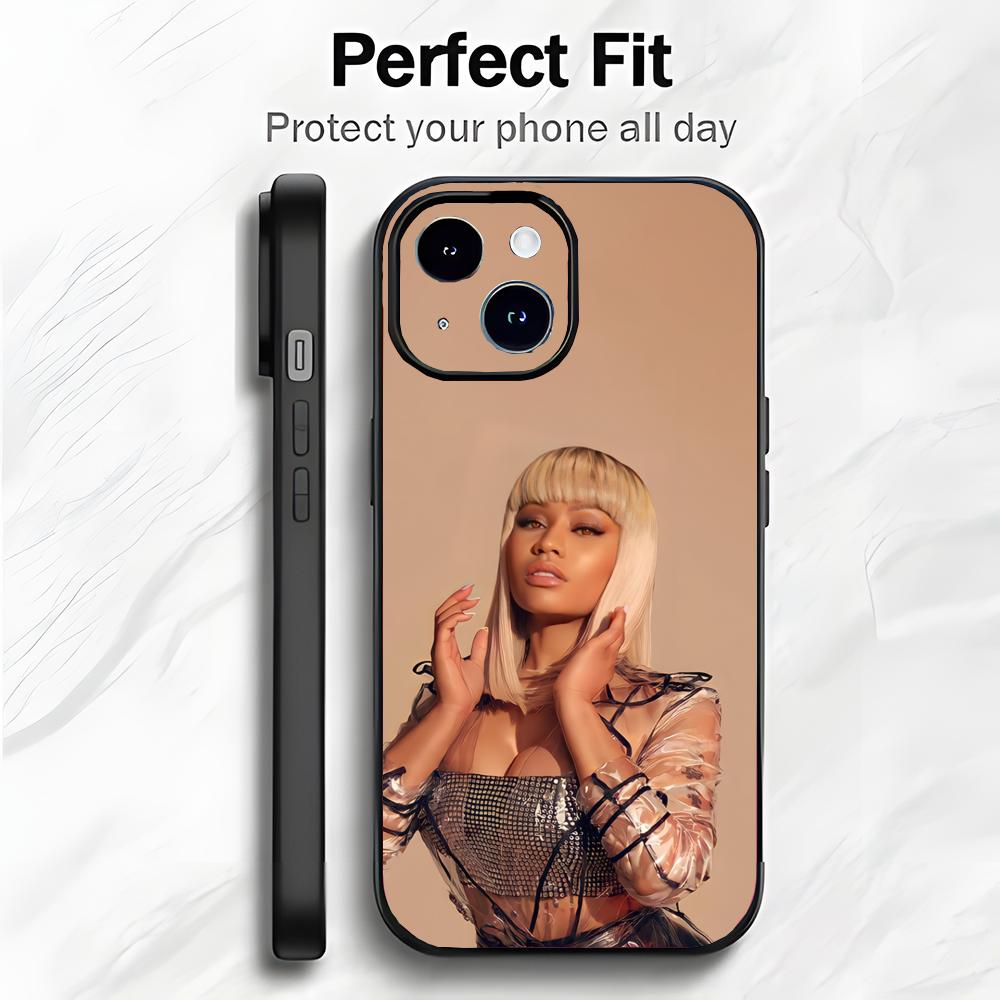 

Bold Rap American Singer N-Nicki Minaj Phone Case Phone Case Soft Packaging Lightweight For iPhone17 16 15 14 13ProMax iphone12promax