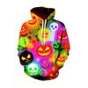 Autumn and Winter Men's Halloween Pixie 3D Printed Hooded Comfortable and Breathable Hoodies & Sweatshirts (men’s)