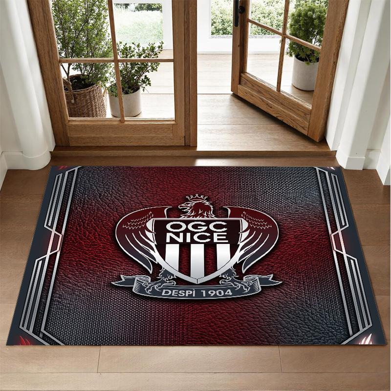 OGC Nice FC Design Crystal Velvet Rug Soft Decorative Mat for Bedroom Entrance
