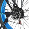 E-Bike für Erwachsene Philodo H8 26" 3000W Motor 48V 26AH All-Terrain E-Bike 21 Gänge Höchstgeschwindigkeit 55 km/h Maximale Zuladung 150 kg Blau