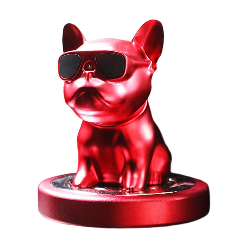 

Auto Perfume Diffuser Bulldog Car Diffuser Perfume Portable Air Freshener Essential Oil Diffusers Car Accessories For Home червоний