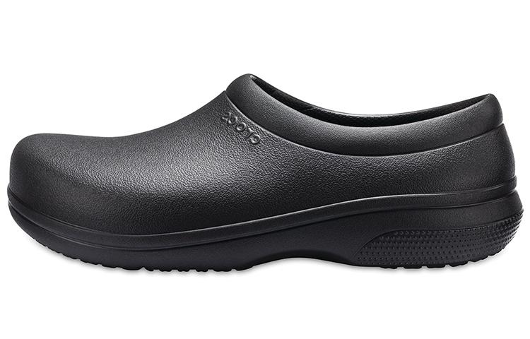 Crocs On The Clock Нескользящие Рабочие Слипоны Черные 205073-001 42-43