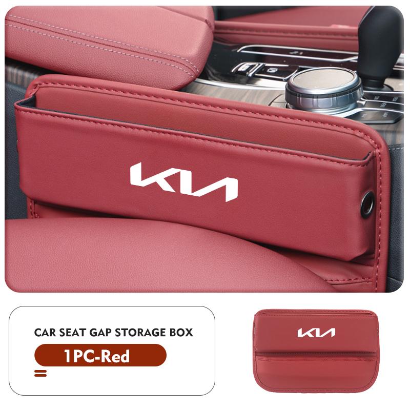 Leren Opbergdoos met Gevuldop voor Autostoel, Bekerhouder Accessoires Voor KIA K5 K2 Optima Soul Spectra Niro Cadenza Sephia Carens