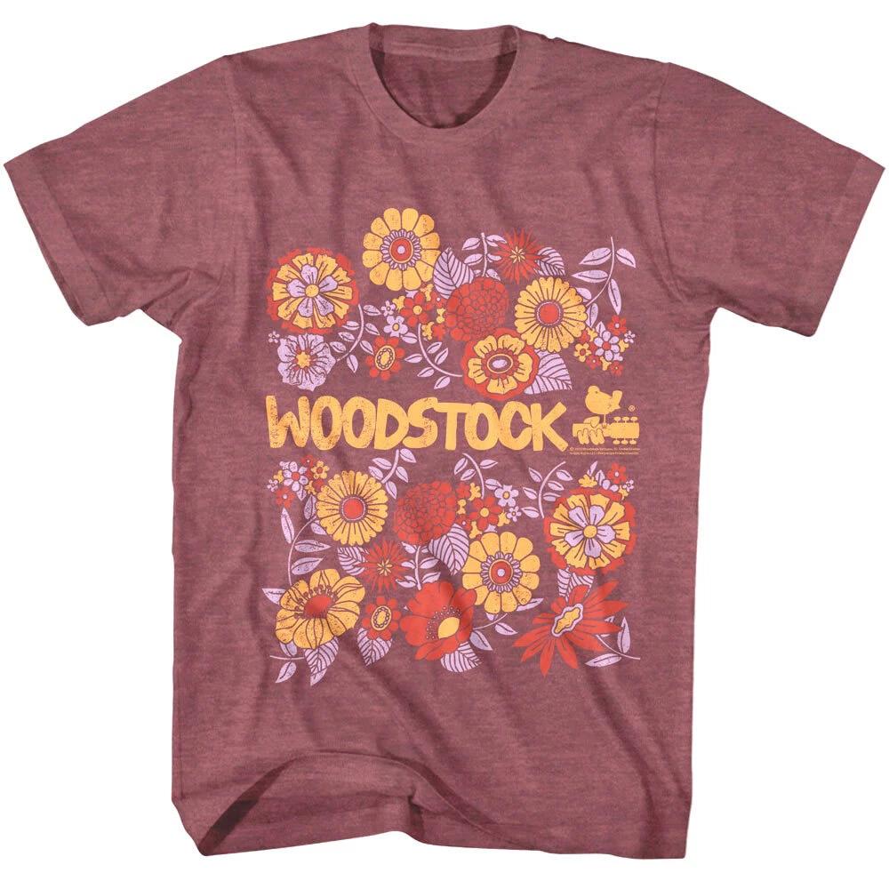 Мужская футболка Woodstock с цветами хиппи XL