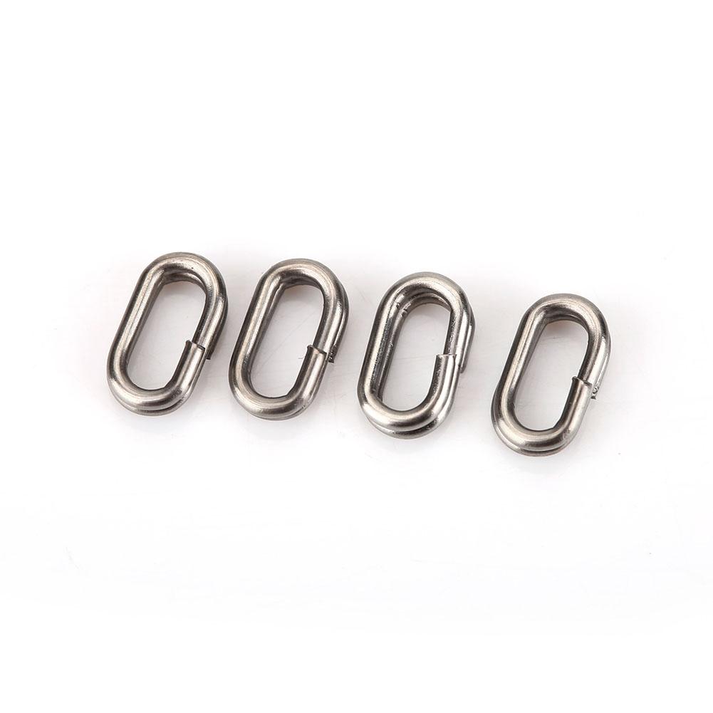 180Pcs Stainless Steel Split Rings Swivel Fishing Tackle Snap Connectors Kit