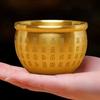 1Pcs Wealth Attracting Pure Brass Cornucopia Small Mini 4.5-7cm Baifu Rice Cylinder Auspicious Surface Polished Baifu Jar Cup