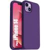 Protective Case - Silicone - iPhone 14 - Dark Purple - Slim - Shockproof