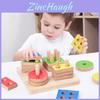 Wooden Shape Stacking Blocks Educational Toy For Early Learning