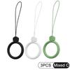 Silicone Wrist Strap Lanyard Mobile Phone Hanging Rope Finger Ring Anti-lost Straps Phone Lanyard For iPhone 16 Pro Max Samsung