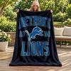 Detroit Lions blanket Flannel Blanket Soft Cozy Plush Throw for Sofa Bed Lightweight Home Decoration Gifts for Christmas various holidays