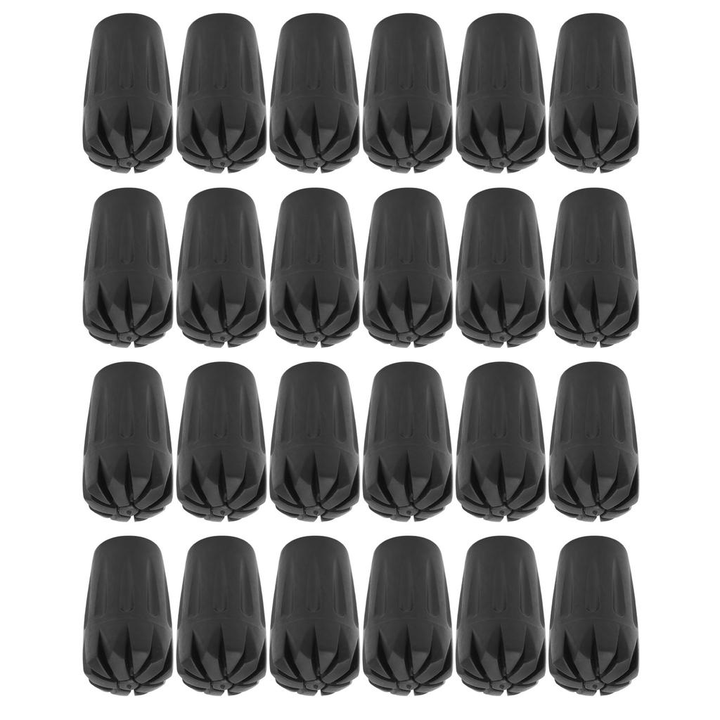 24Pcs Walking Pole Gummi Tipps Trekking Wandern Stick Fuß Protektoren Kopf Abdeckung Ersatz