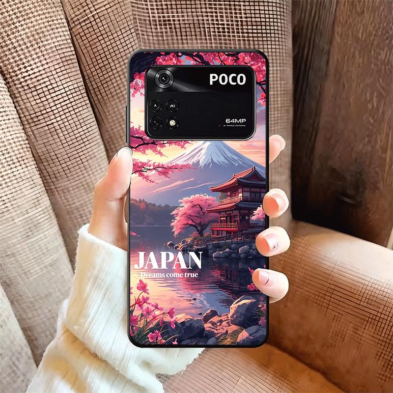 Osaka Tokyo Japan Scenery Soft Phone Case for Xiaomi Poco X5 X6 X7 X8 Pro Max X3 F7 F8 Ultra M8 M7 M6 M5 Redmi 15 15C 14C 13C 12