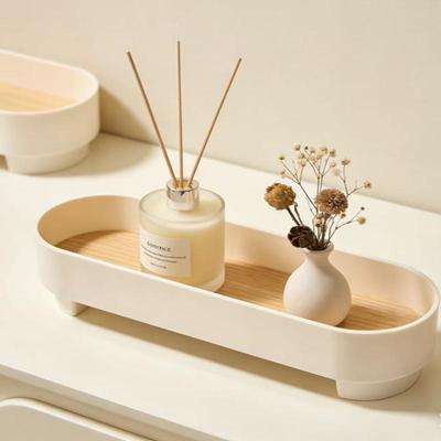 Bandeja Organizadora de Mesa Nórdica - Porta Incenso, Cosméticos e Diversos