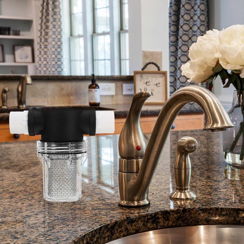 Portable Pipeline Filter Water Filter for Garden PVC Mesh Strainer