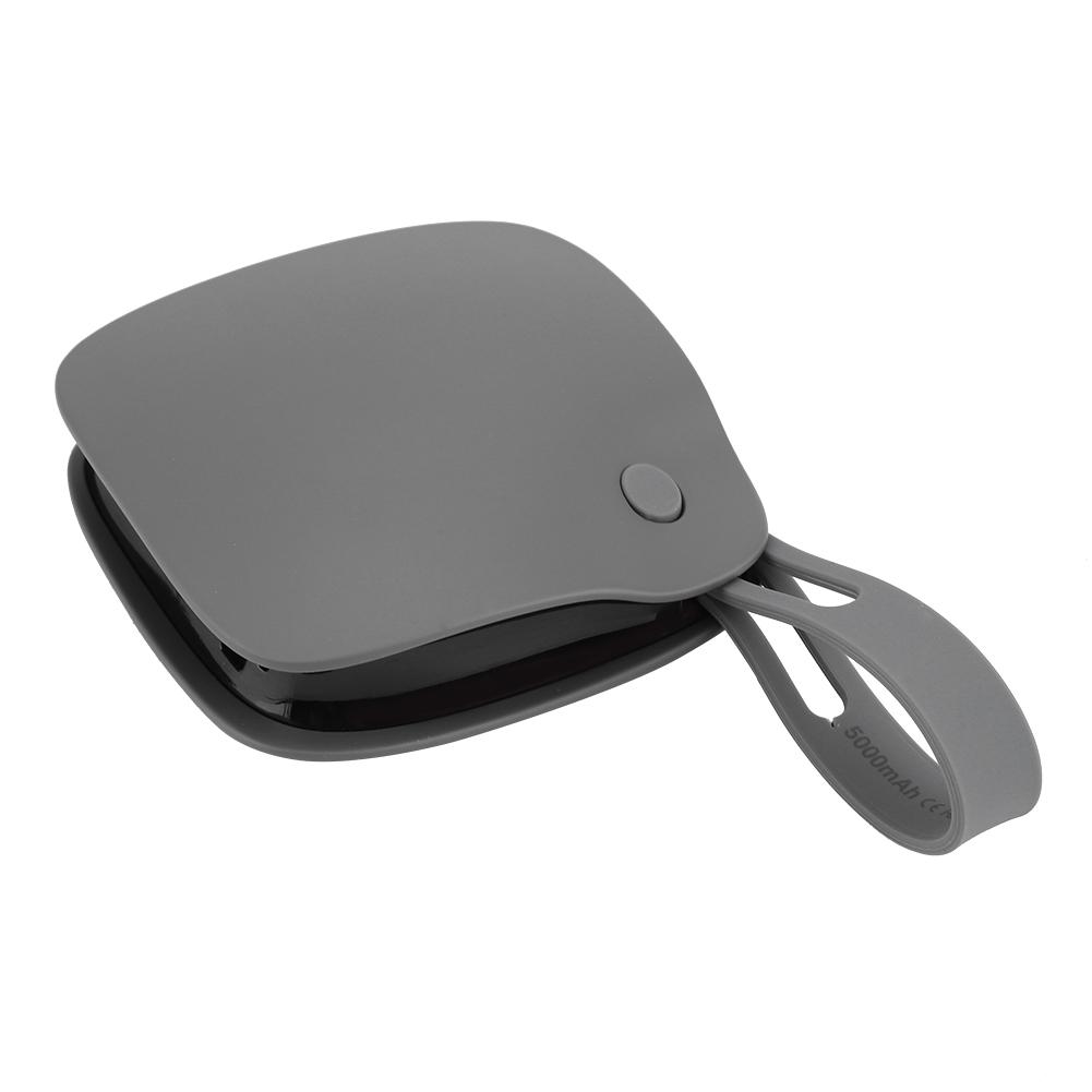 Mini Portable ExplosiOn proof USB Rechargeable Hand Warmer Power Bank for Home Office(Gray)