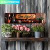 Vintage French Bon Appétit Metal Wall Sign, Rustic Farmhouse Kitchen Decor, Pre-Drilled Holes, 15.7x3.9 Flat Wall Art