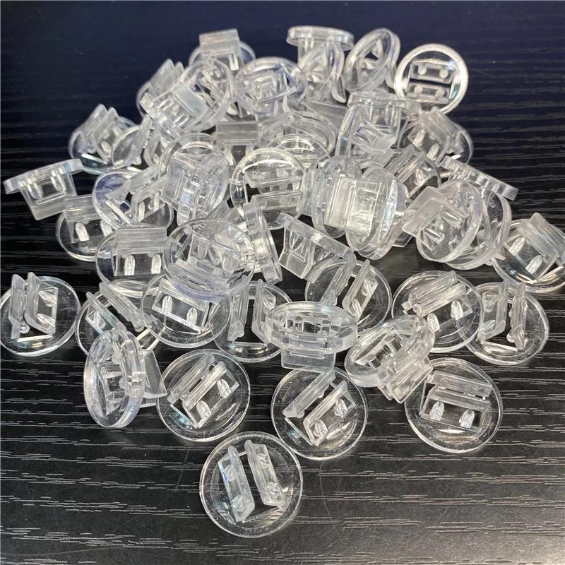 100 Bucăți Suport din Plastic Transparent Bază pentru Carduri pentru Jocuri de Societate Suport pentru Carduri Copii Accesorii Jocuri