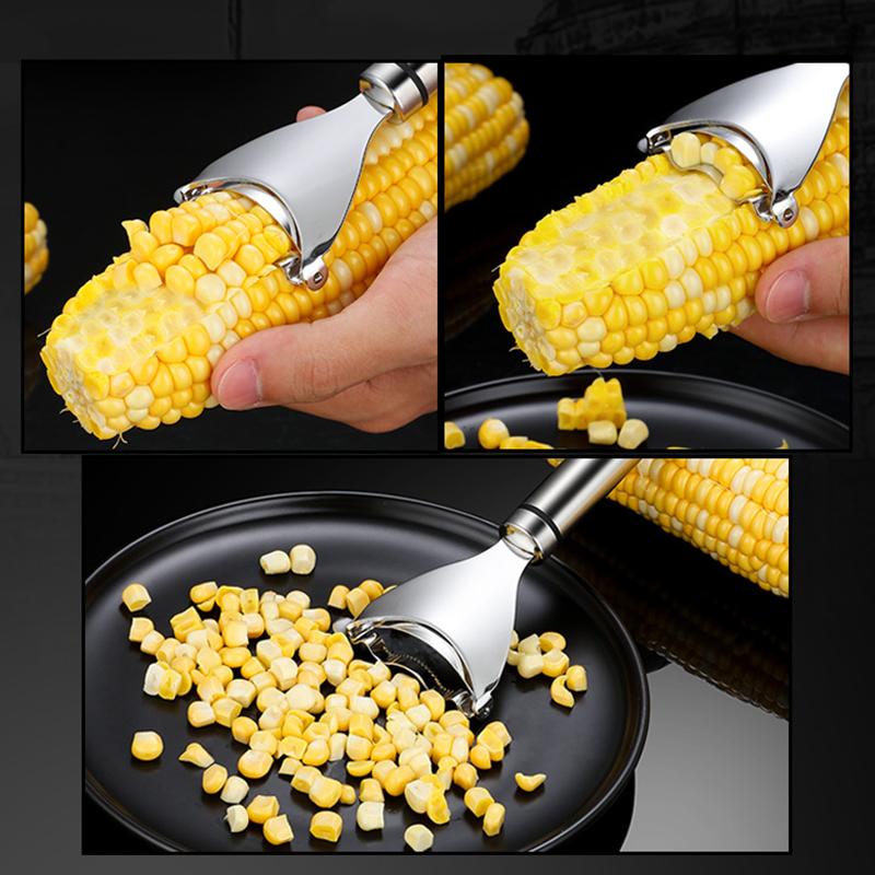 Stainless Steel Corn Peeler Kitchen Vegetable  Corn Stripper Peelers Cob Shaver Planer Thresher Cutter Kitchen Gadget