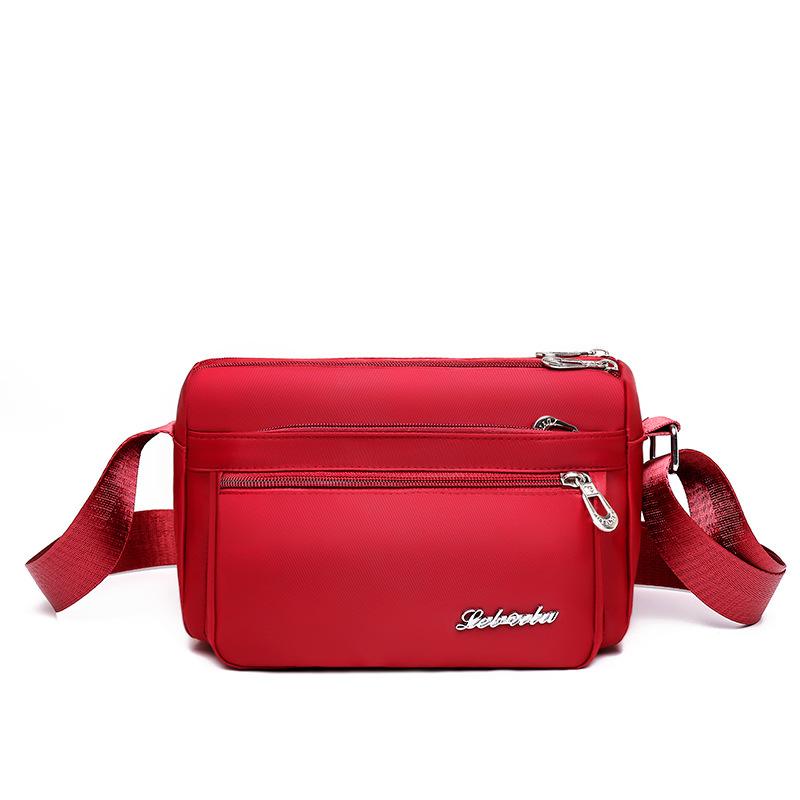 

Сумка-кошелек New Street Mom Crossbody из ткани Оксфорд для путешествий и малого бизнеса красный