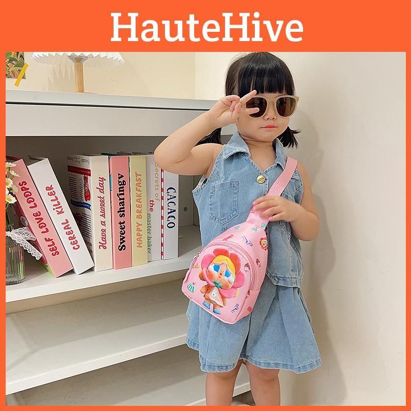 Children Casual Crybaby Cartoon Nylon Shoulder Bag Fun Pattern Outings Daycare