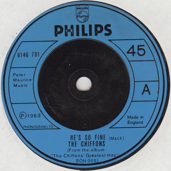 

7inch Record CHIFFONS - He s So Fine 6146701 Philips 1976 UK Soul/Funk Used