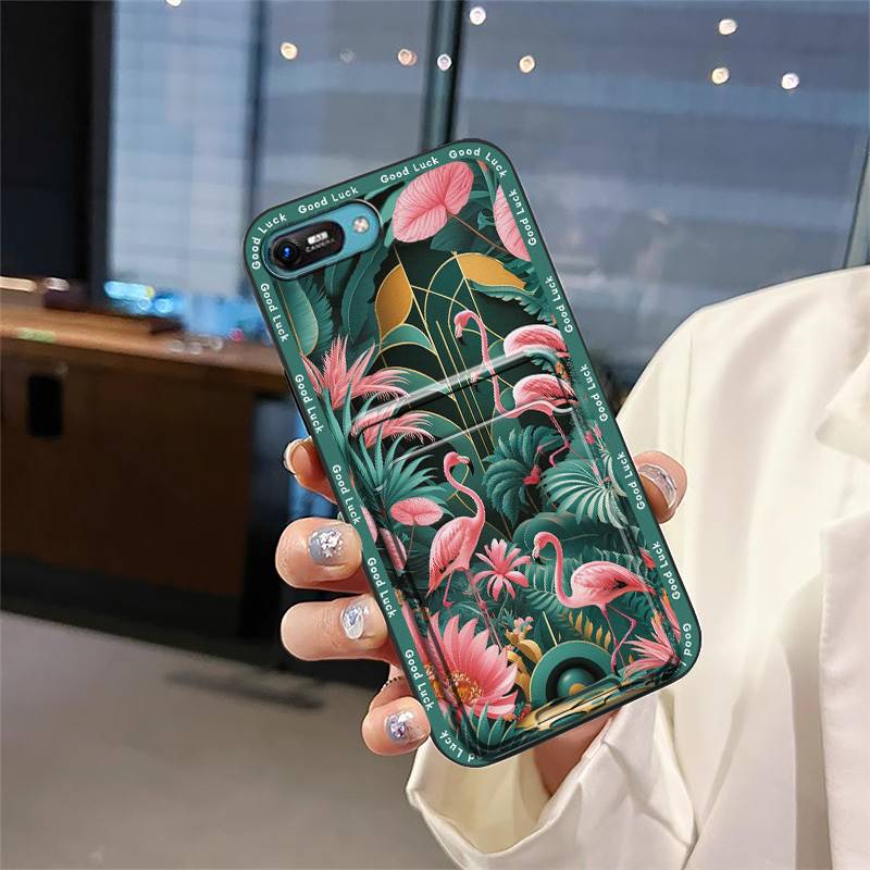 Back Cover Durable Phone Case For Itel A25/A35/A25 Pro Cute Card Bag Card Slot Anti-knock Full Wrap Fashion Design TPU