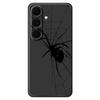 For Samsung Galaxy S25+ Case Spider Pattern Printing Straight Edge TPU Phone Back Cover