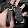 Zinc Alloy+Leather Car Key Case Cover Keychain Holder Shell For Land Rover Range Rover Sport Velar Evoque Freelander2 Discovery
