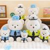 Bear Teddy Policeman Plush Toy Stuffed Animal Doll Bedroom Decoration Gift Kids