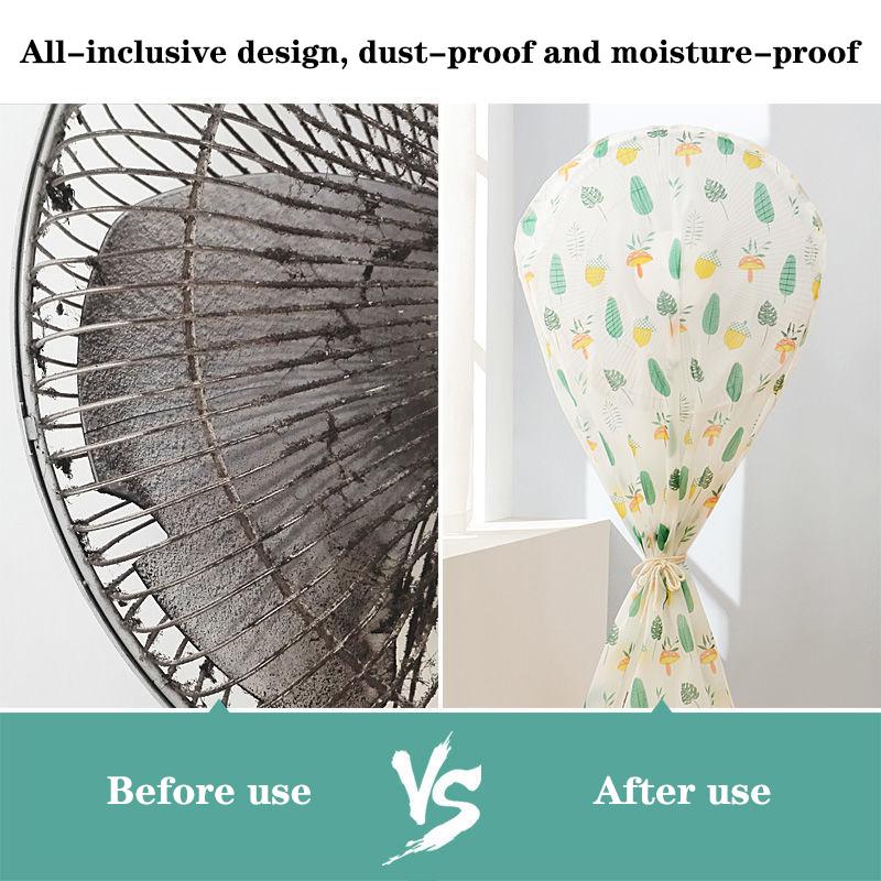 Electric Fan Cover, Dust Cover, Electric Fan Protective Cover, Vertical Floor Type, Fully Wrapped Fabric, Circular Dust Proof Mesh Cover