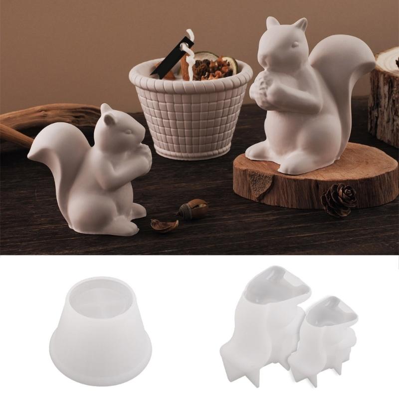 Reusable Silicone Squirrel Mold Unique Resin Creating Mold For DIY Enthusiasts Creating Resin, Plaster, And Wax Crafts