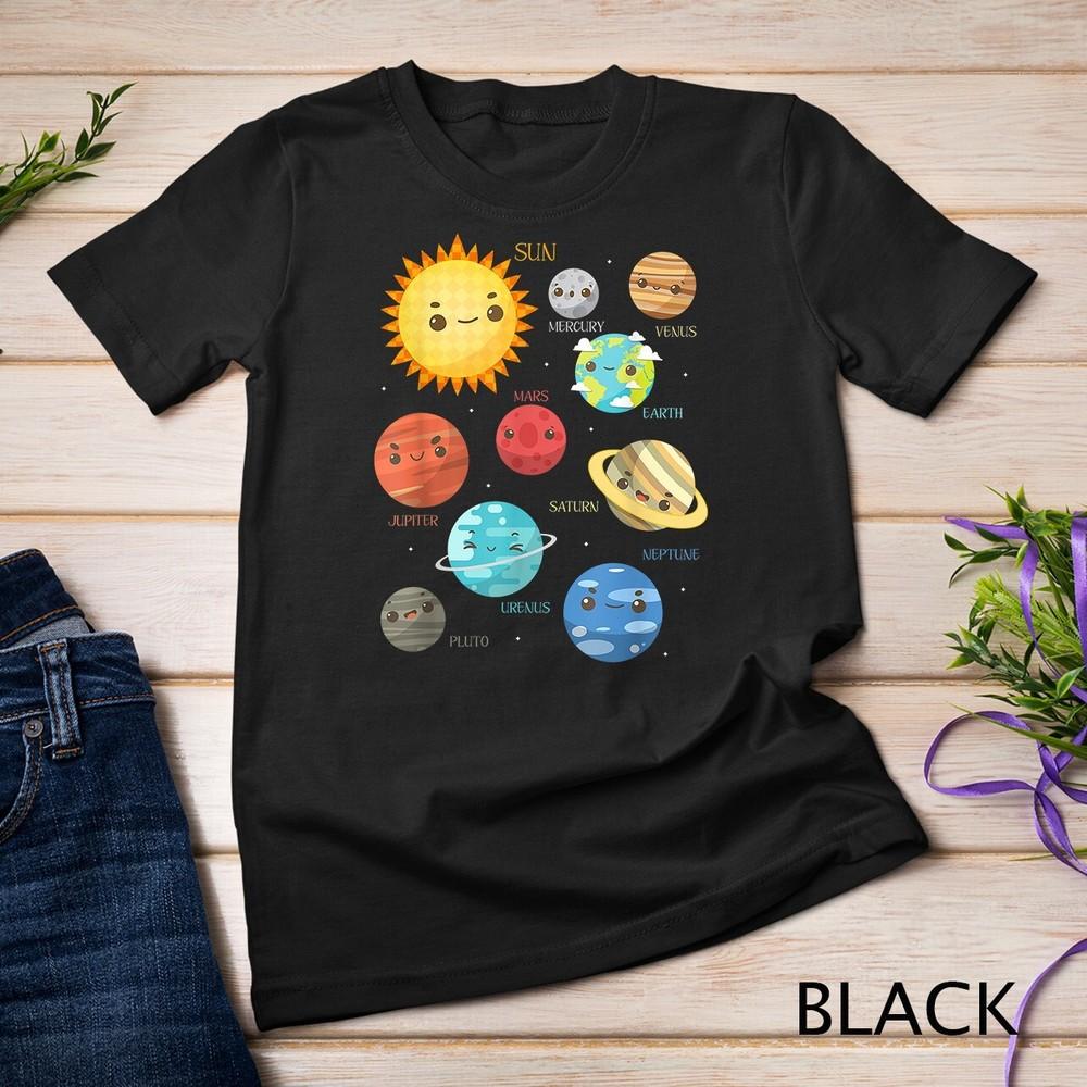Cute Planets Kids Gift Idea Science Astronomy Unisex T-shirt