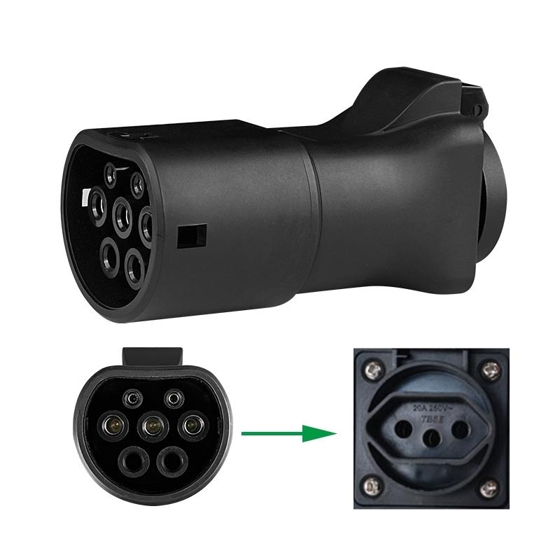 TYPE2 V2L Discharger adapter type 2 EV Adapter for MG BYD ZEEKR Geely EX5 Jaecoo7 Omoda 9 V2L Vehicle to Load Type 2 Brazil Plug