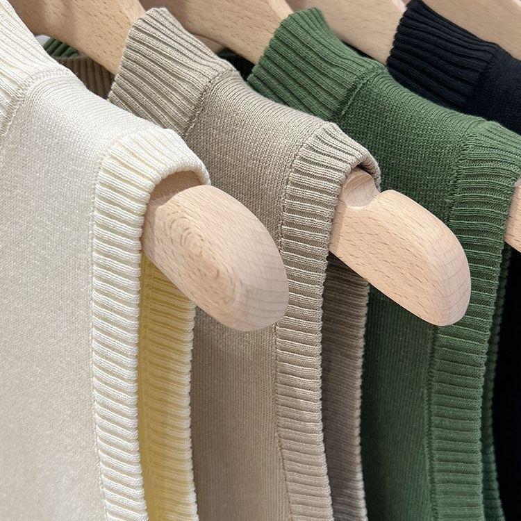 Slim Fitted Turtleneck Knitted Camisole Tank Top Women's Designed Base Layer Inner Wear Sleeveless Top Women's Summer