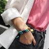 Double Layer 7 Chakra Bracelets For Women Men Indian Yoga Bracelet Chakra Pray Lava Stone Beads Bangles Bracelet Healing Jewelry