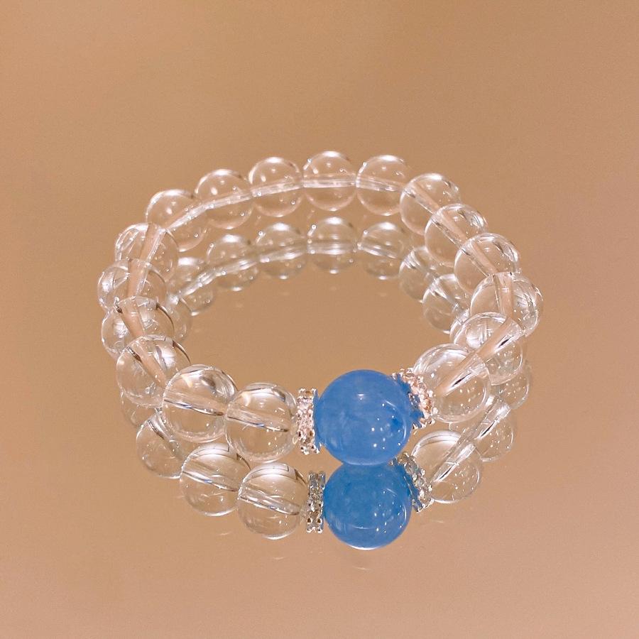 Crystal Butterfly Beaded Bracelet Women's Light Luxury Girlfriend Gift Birthday Bracelet High Value Student Party Exquisite Jewelry