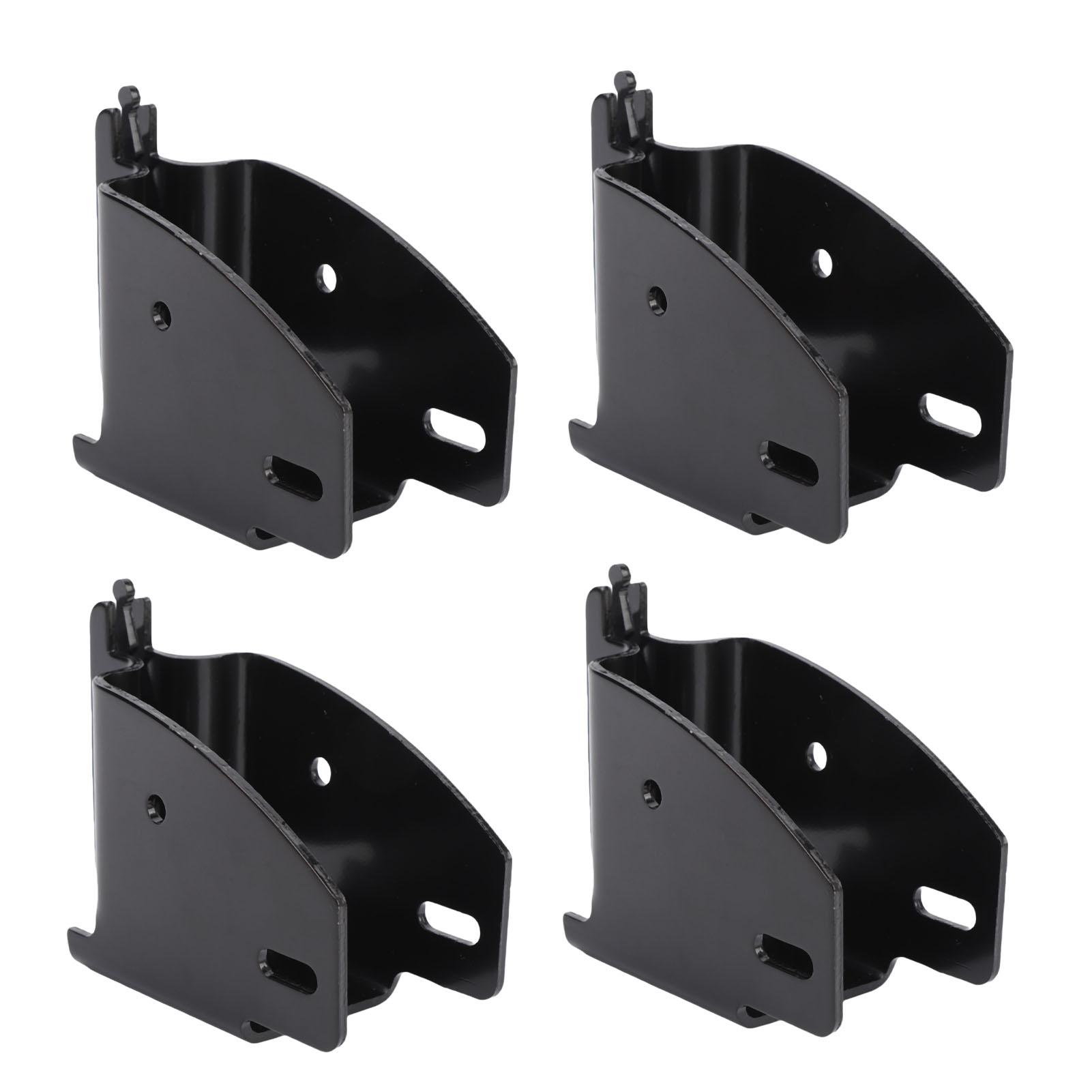 

4PCS E Track Wood Beam End Socket Heavy Duty Storage Lumber Bracket for Truck Trailer Van RV Cargo Trailer