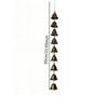 Decorative Cast Iron Wind Chime Outdoor Hanging Bell Garden Ornament for Traditional Christmas Patio Decor
