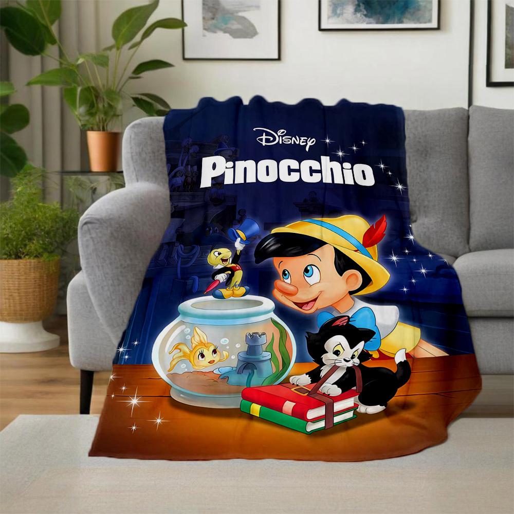 1 Stück, Pinocchio Decke Weiche & Gemütliche Überwurfdecke, Wohnzimmer, Reisen, Camping, Auto Decken