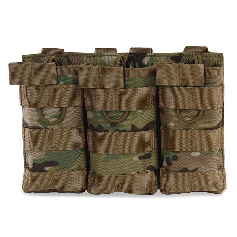 Military Fan Tactical Vest Molle Triple Pouch - Multifunctional Accessory & M4 Magazine Pouch
