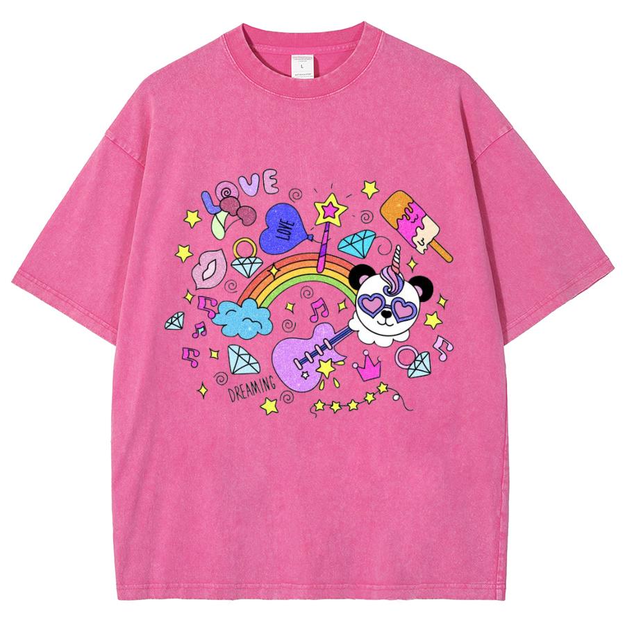 

Футболка женская с милыми элементами из мультфильма, свободная, с коротким рукавом, унисекс, повседневная, базовая, простая 3XL